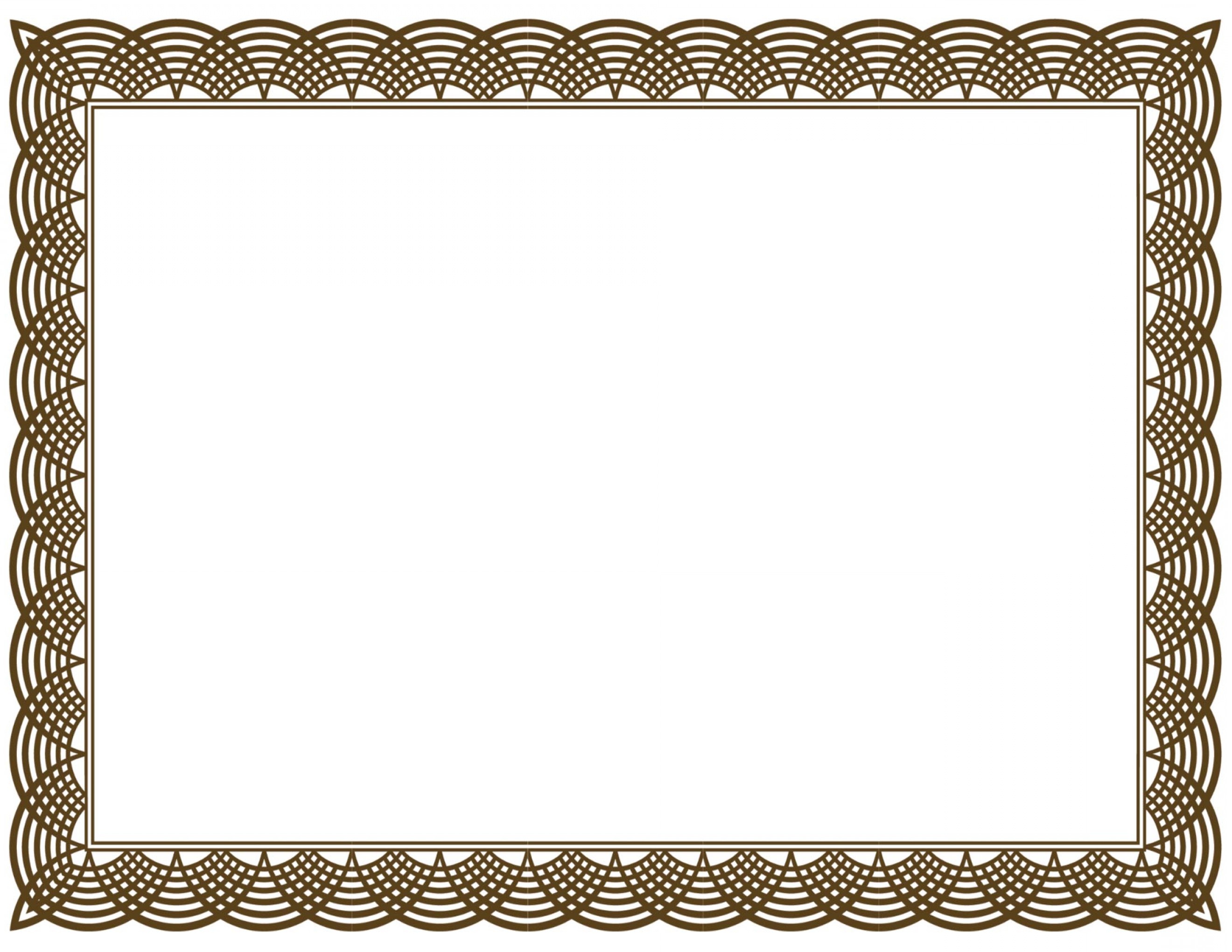 Free Printable Borders For Certificates