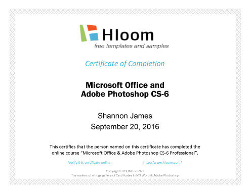 Completion Certificate Templates Canva