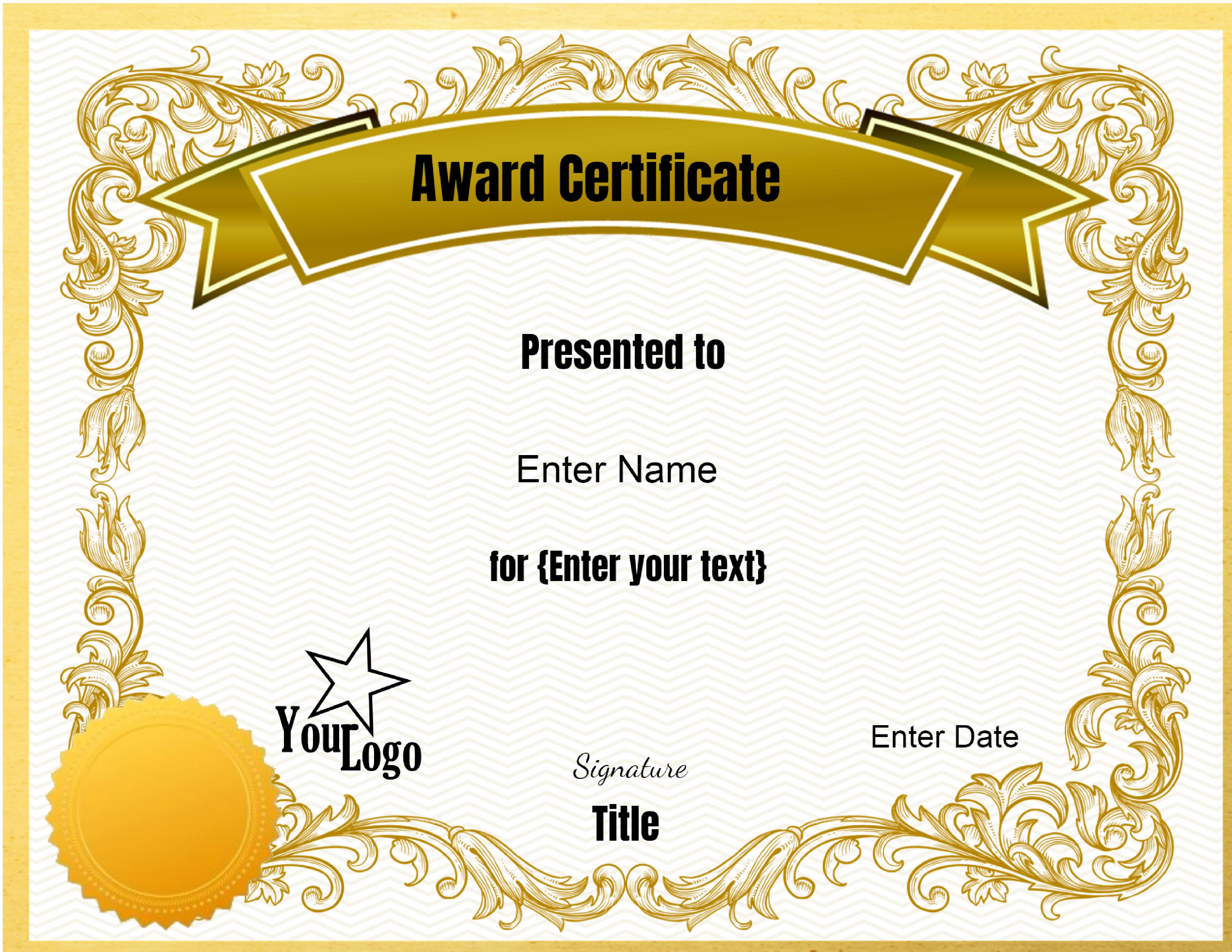 Certificate Template Certificates Templates Free