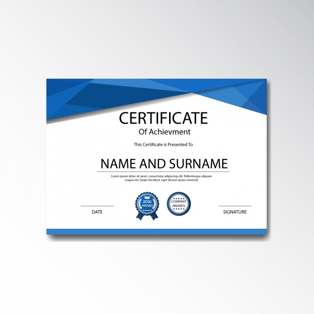 Certificate template design Vector | Free Download