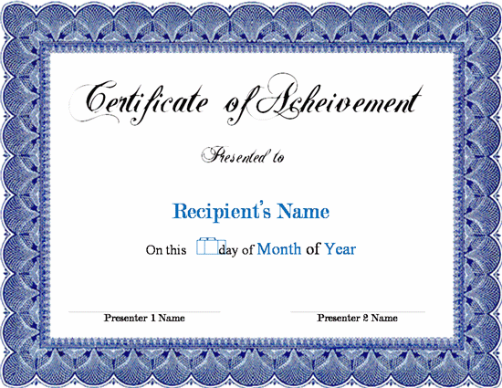 Excellent Execution Certificate Template Word Format , Finding 