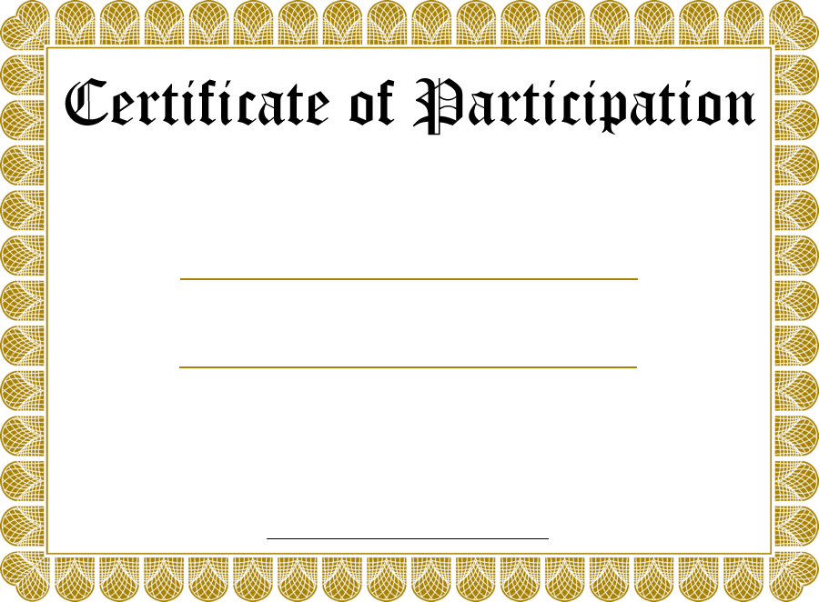 gold printable online certificate templates