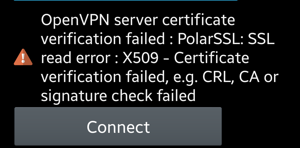 PolarSSL read error x509 OpenVPN Support Forum
