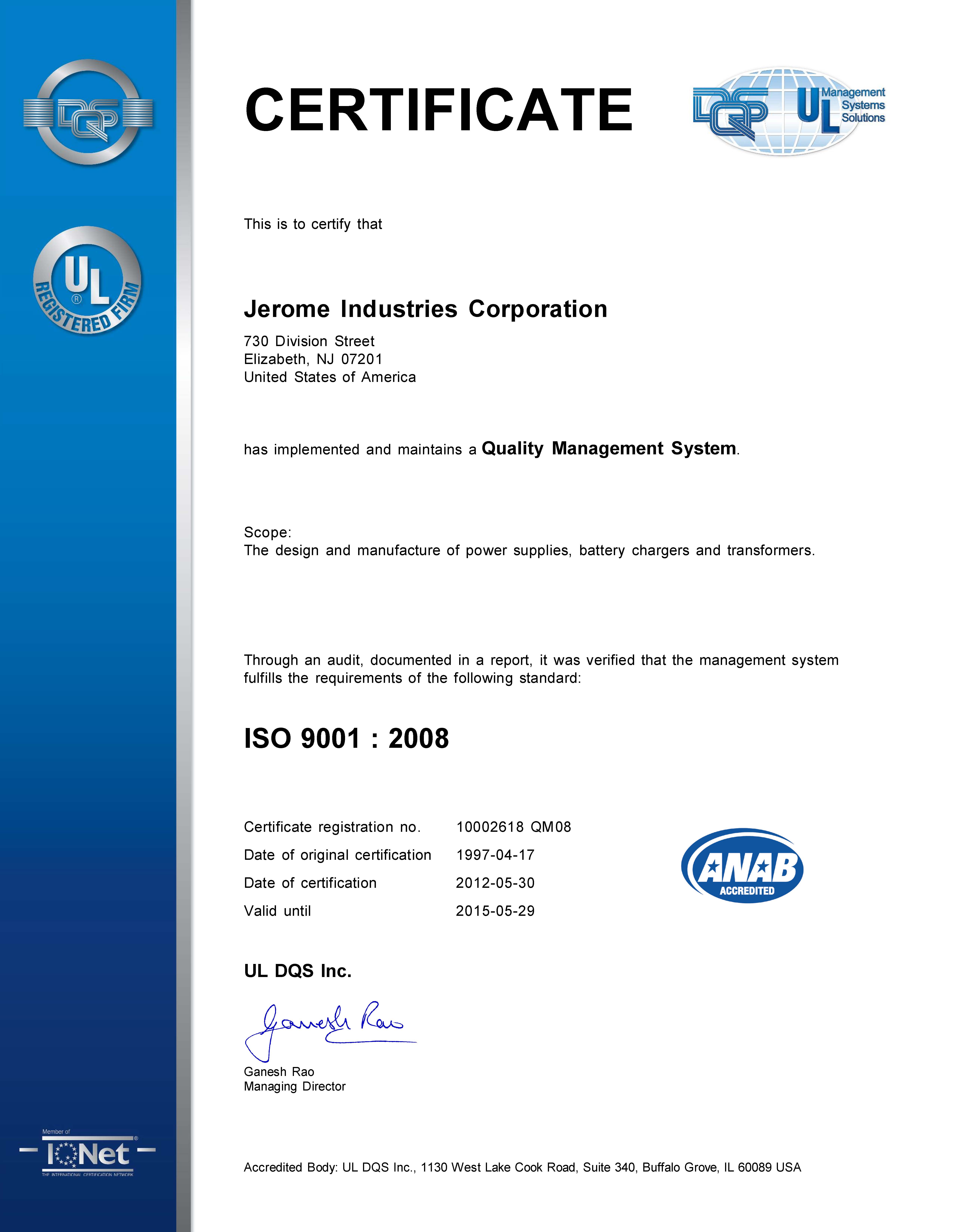 Iso 9001 Certification Assessment