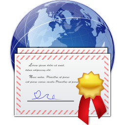 Places certificate server Icon | Oxygen Iconset | Oxygen Team