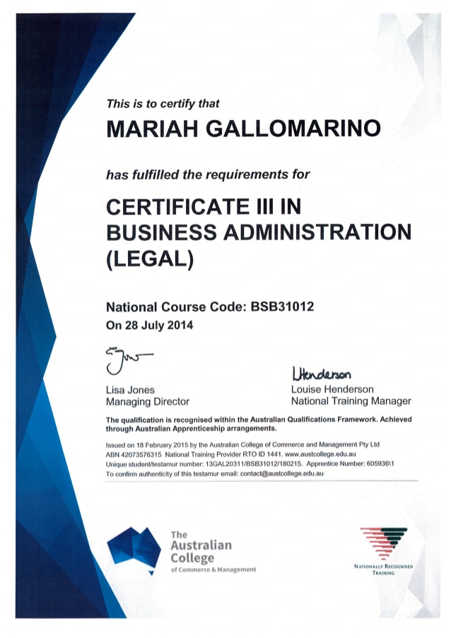 BSB30115 Certificate III in Business – Mercury Colleges
