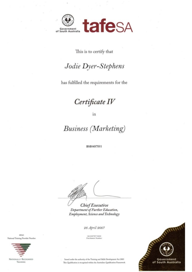 4 Certificate 4 Certificate