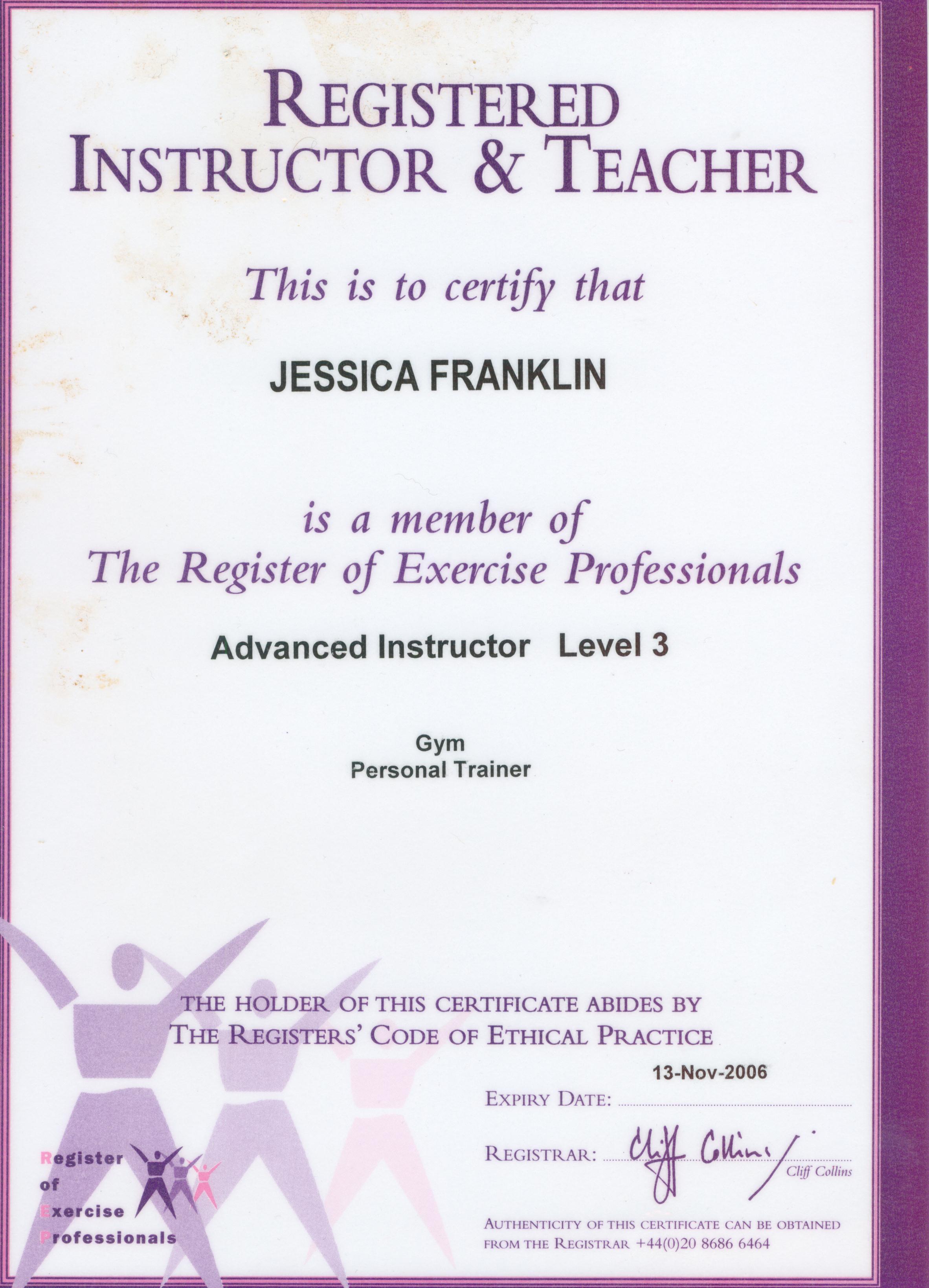 Certificate IV Fitness