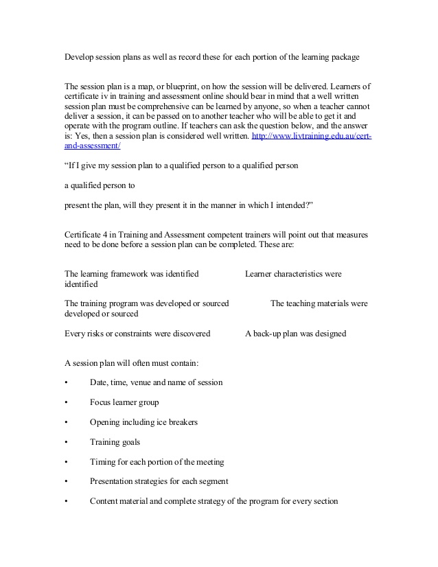 Certificate iv in training and assessment online Certificate iv in training and assessment online