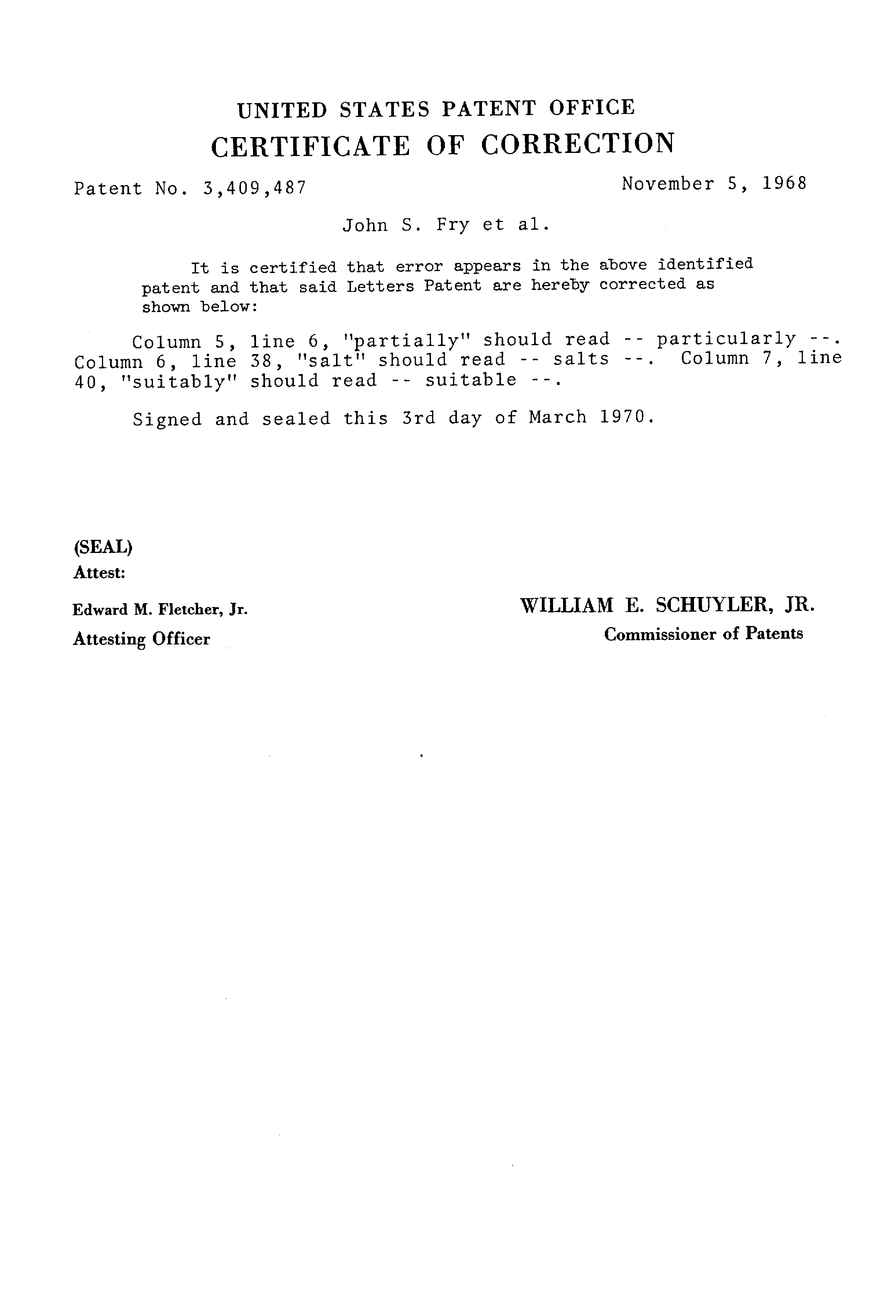 Patent US3409487 Use of a phenolic resin and ethylene oxide Patent US3409487 Use of a phenolic resin and ethylene oxide