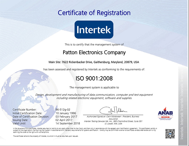 ISO 9001 and 14001 Certification