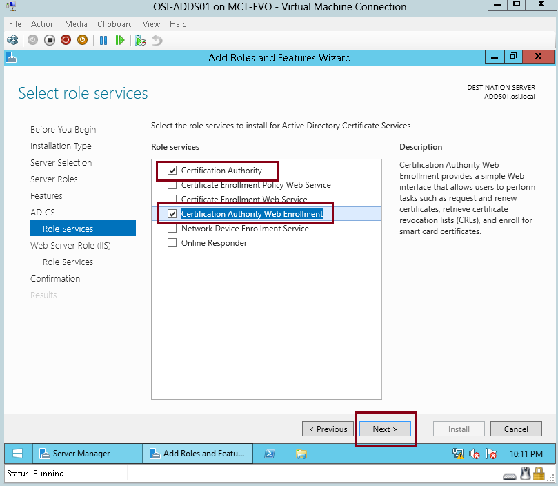 Install an Enterprise Certificate Authority in Windows 2008 R2 