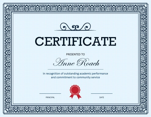 27 Printable Award Certificates [Achievement, Merit, Honor]
