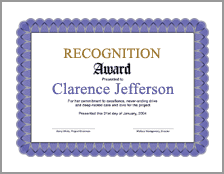Sample Award Certificate Samples Sample Award Certificate Samples