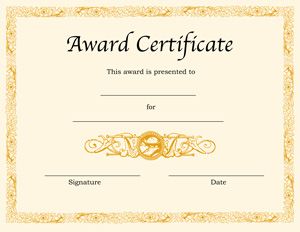 Award certificates ideas on Pinterest