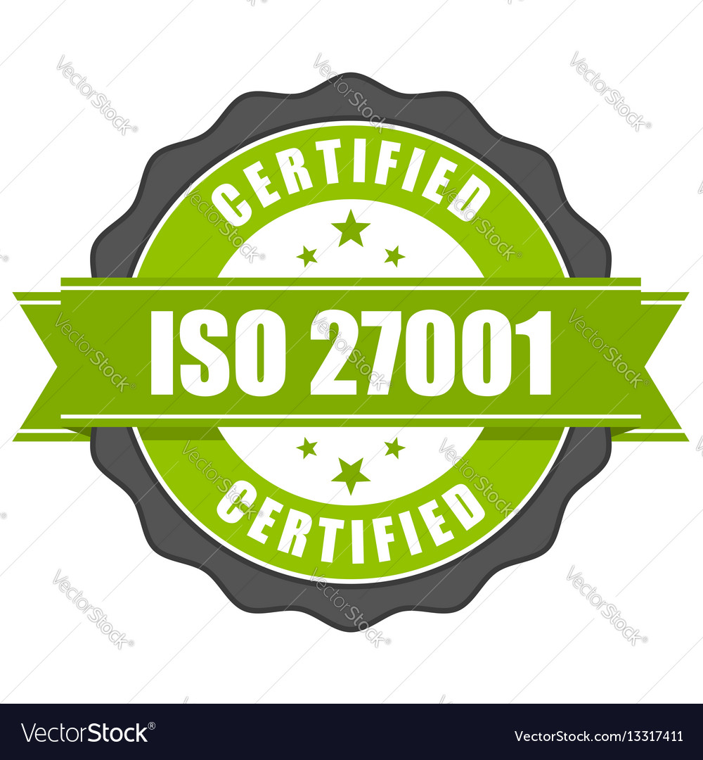 Iso 27001 standard certificate badge information