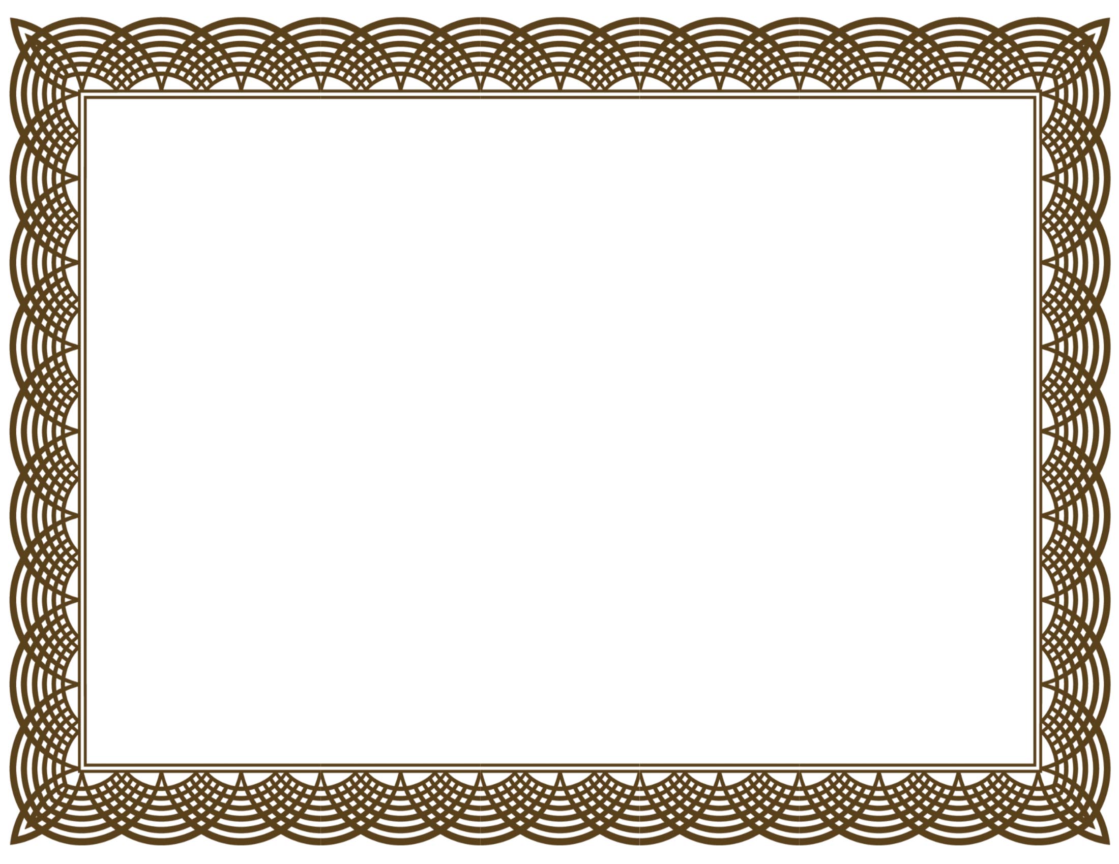 Free Certificate Border