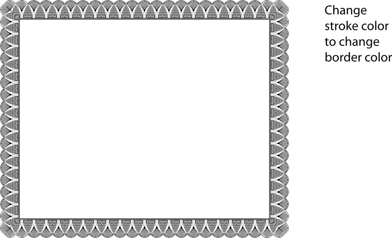 printable vintage background–Stock Vector certificate border