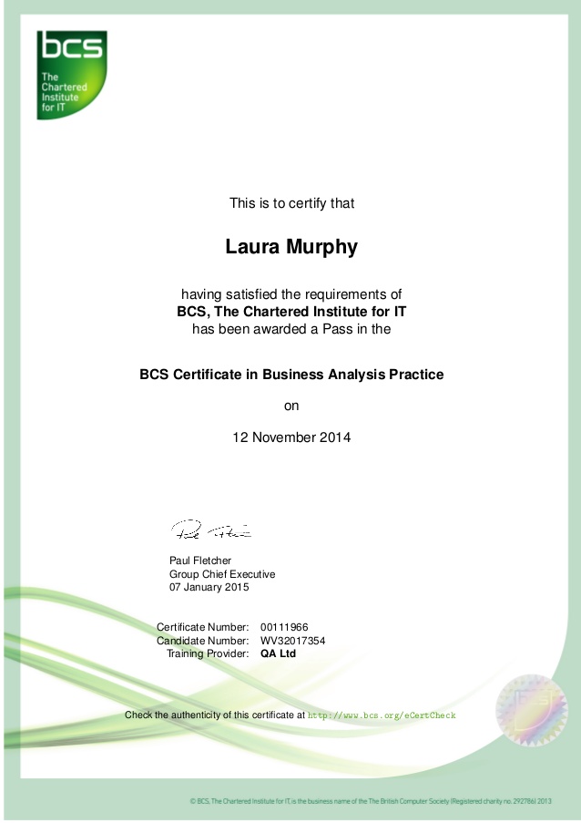 The Complete BCS Business Analysis International Diploma | ISEB | QA