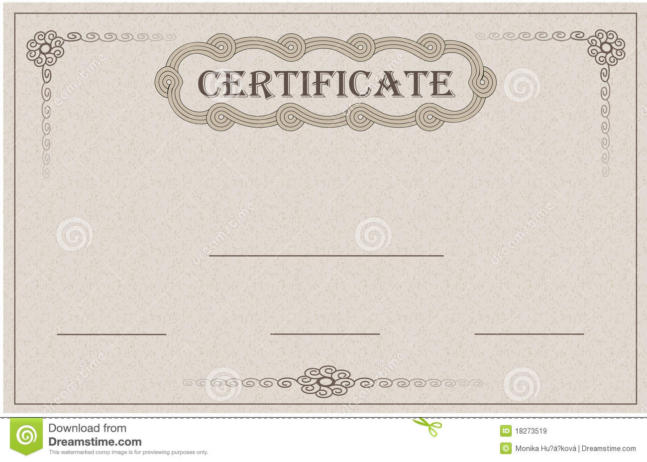 Certificate paper card stock vector. Image of packaging 18273519