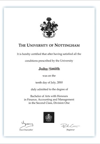 Degree Certificate Degree Certificate