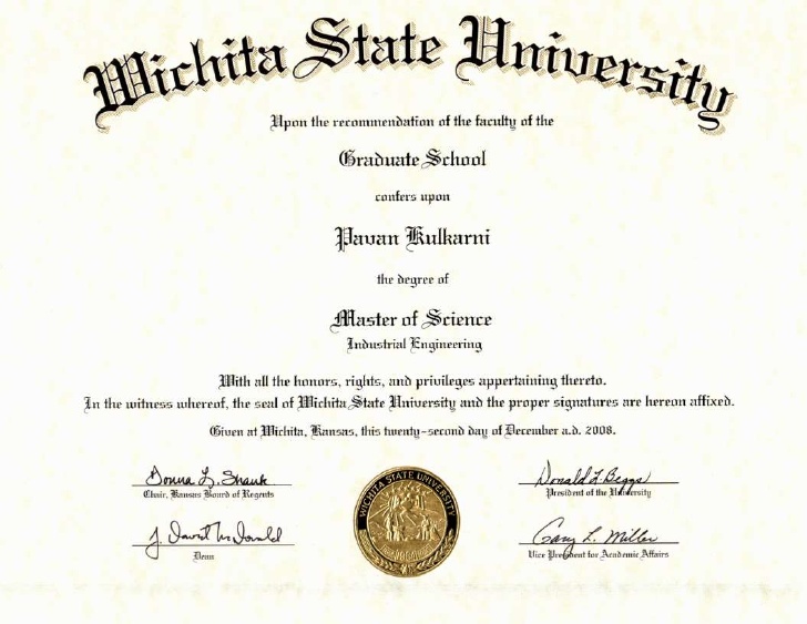 Degree Certificate