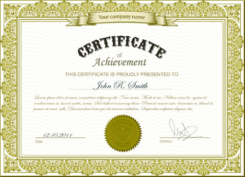 Printable Certificate Template 46+ Adobe Illustrator Documents 