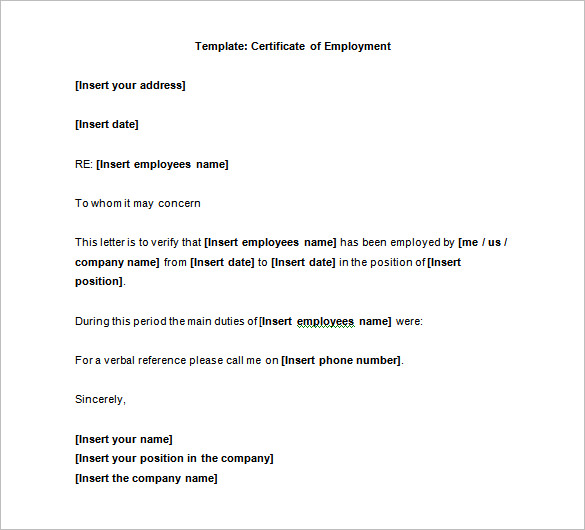 8+ sample employee certificate | sample of invoice