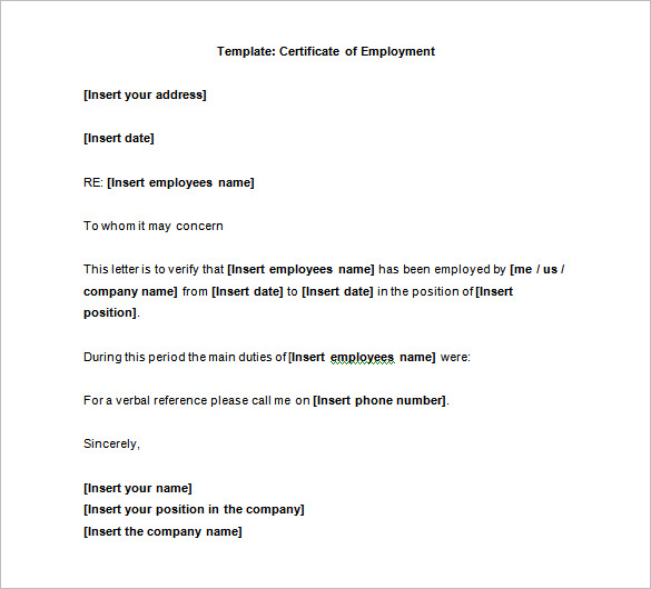 8+ sample employee certificate | sample of invoice 8+ sample employee certificate | sample of invoice