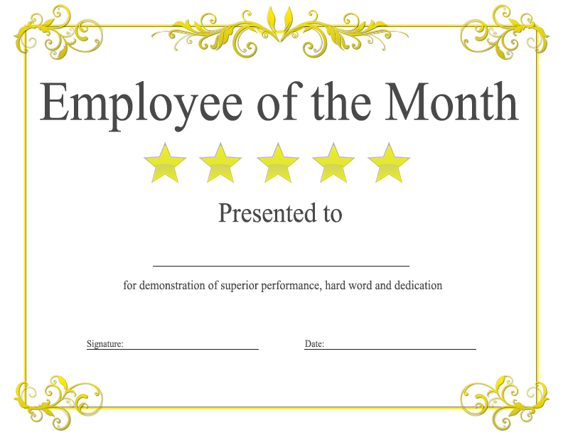 employee of the month powerpoint template employee of the month 
