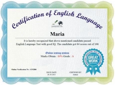 Online Test | English Language Certification