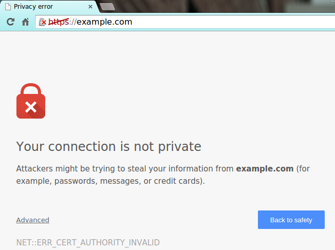 Self Signed SSL Certificate Warning | InMotion Hosting