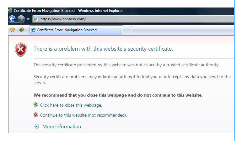 Troubleshoot SSL Certificate Errors in InterExplorer 