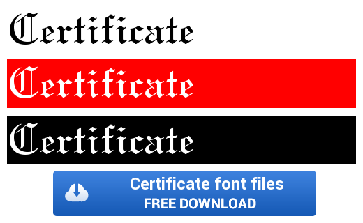 Choose These Traditional Fonts for Your Certificates