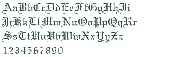 Certificate Font