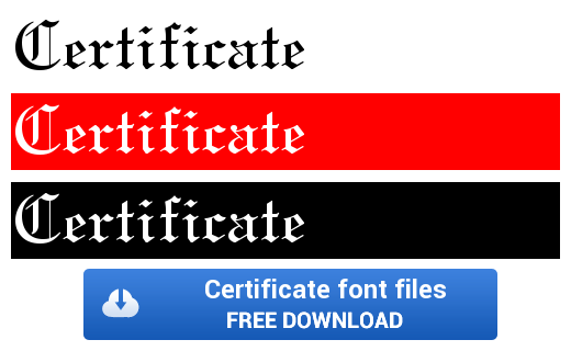 Anglo Text Certificate Font | Free Font by soStars.com