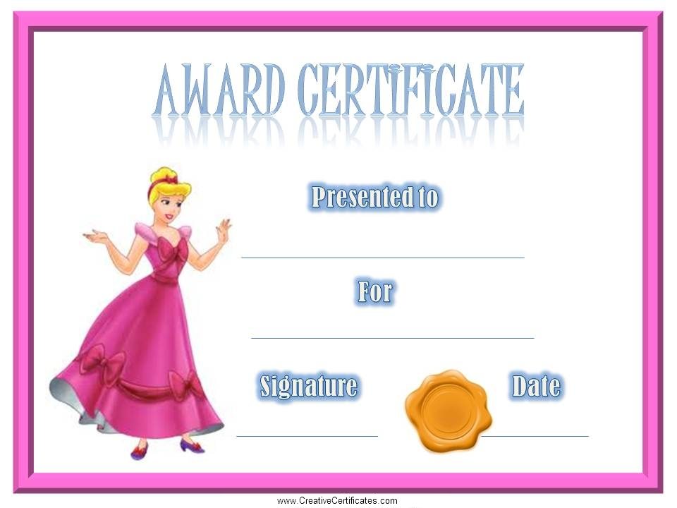 Certificate Template For Kids Free certificate templates 