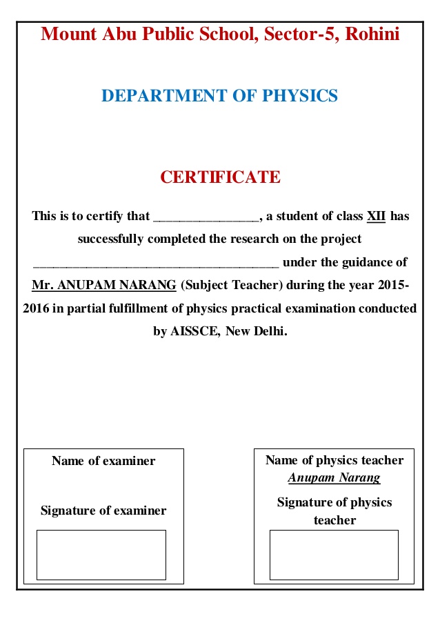 Project front page, index, certificate, and acknowledgement