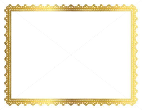 Blue Vintage Retro Frame Certificate Background Stock Vector 