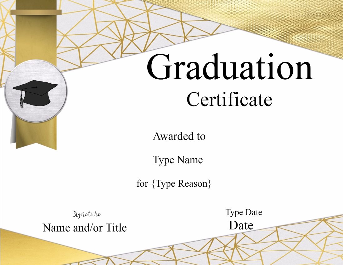 Downloadable Free Printable Graduation Certificates