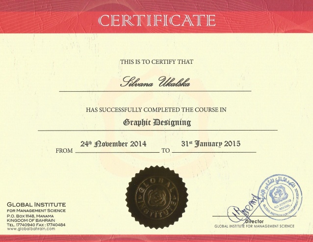 design certificate