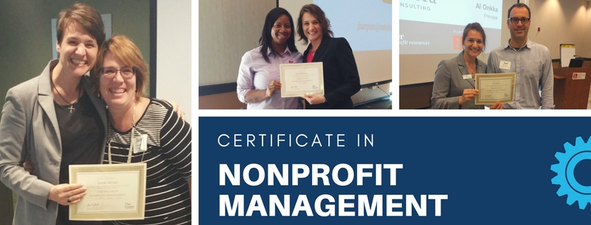 Certificate in Nonprofit Management Center for Nonprofit Resources