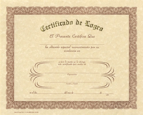 Deluxe Spanish Award Certificates, Spanish: Teacher's Discovery