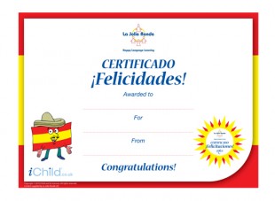 Spanish Certificate iChild