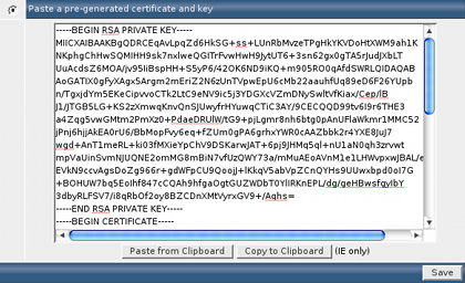 Installation of a certificate with DirectAdmin Control Panel