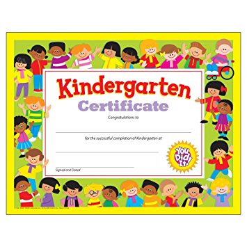 Kindergarten Certificate | Homeschool Stuff | Pinterest 