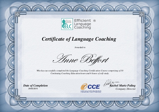 Certificate Language Coach