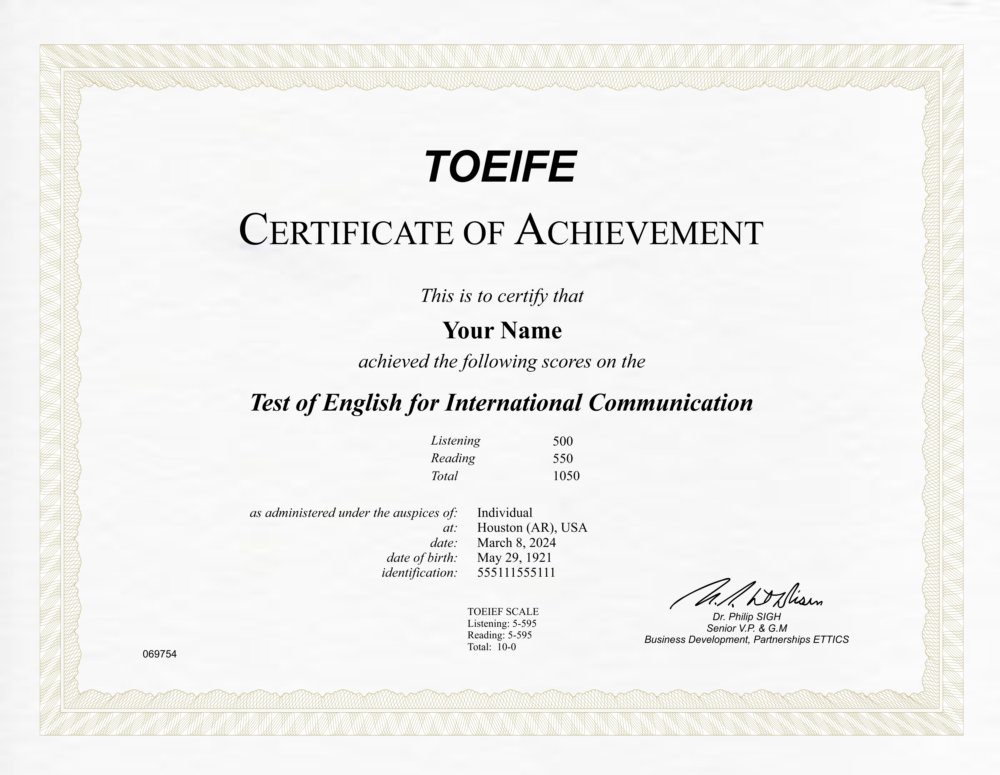 Fake English Language Testing Diploma Outlet