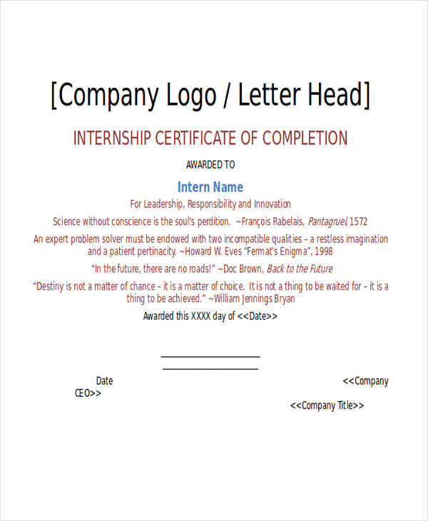 Certificate Letter Template 11+ Free Sample, Example Format 