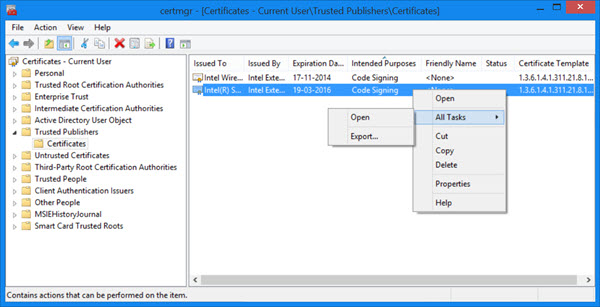 Windows 7 Certificate Manager Snap In without access to MMC 